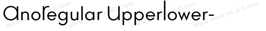 AnoRegular UpperLower字体转换